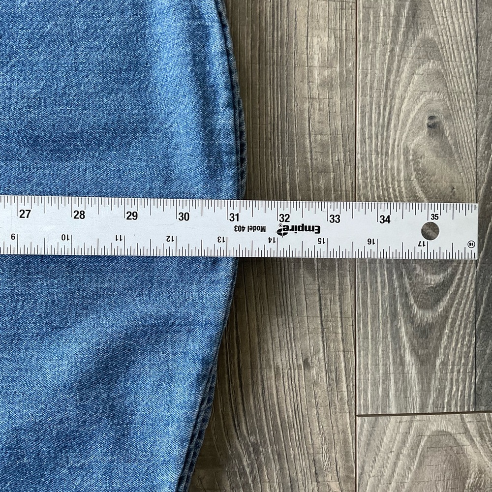 VTG LL Bean Flannel Lined Denim Shirt Shacket Men’s LARGE Blue MADE IN USA - Picture 10 of 13